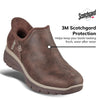 Skechers Women's Easy Going-Modern Hour-Hands Free Slip-Ins Ankle Boot, Chocolate, 9 Wide
