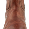 Frye Billy Inside Zip Booties for Women Crafted from Antiqued Pull-Up Leather with Wellington Stitchwork and Piping, Brass Hardware, and Inside Zipper – 5 ¾” Shaft Height, Redwood - 6.5M