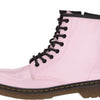 Dr. Martens Kid's Collection Women's Delaney Lace Boot Big, Baby Pink Patent Lamper, 2 UK (US 3 Little Kid) M