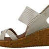 Skechers womens Beverlee - High Tea Wedge Sandal , natural , 12 M US