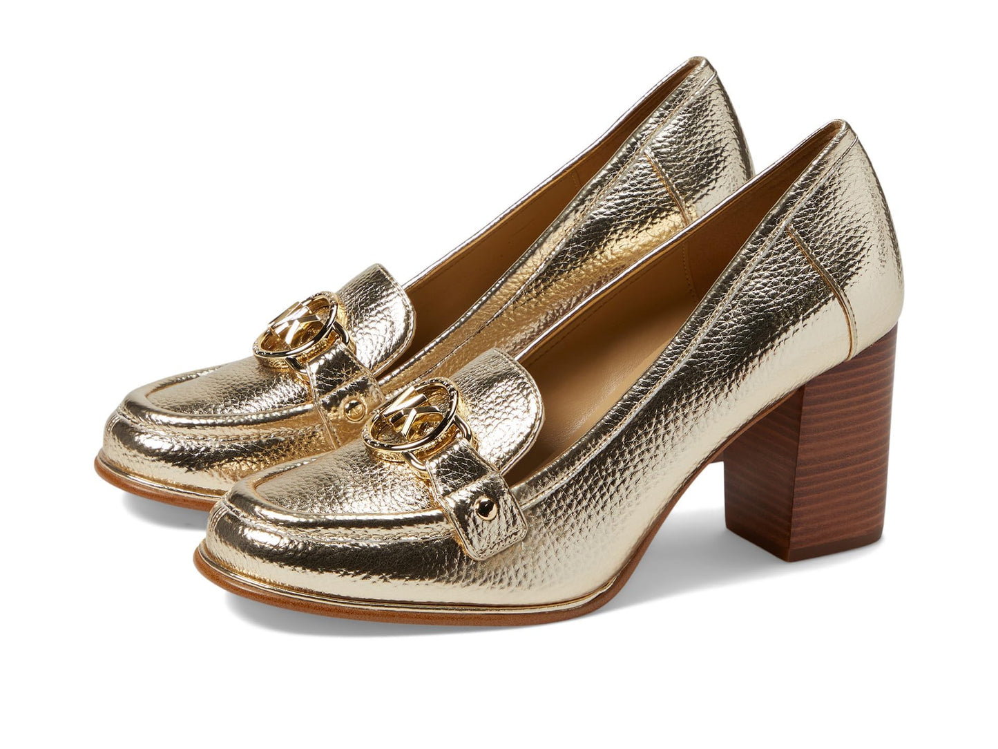 Michael Kors Rory Heeled Loafer Pale Gold 8 M