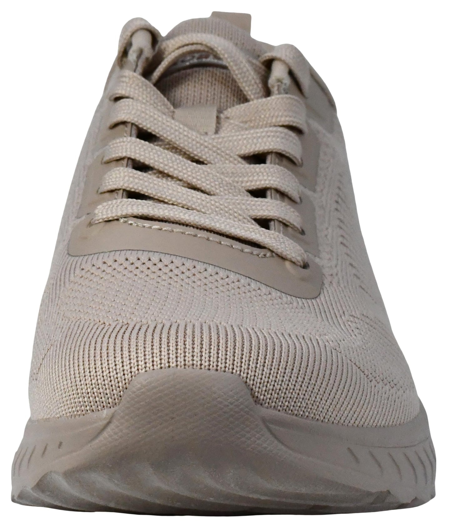 Skechers Women's Bobs Squad Chaos – Face Off Sneaker, Nude, 10