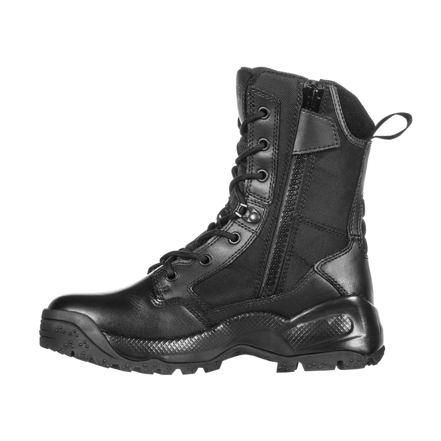 5.11 Women's ATAC 2.0 8" Tactical Side Zip Military Combat Boot, Style 12403, Black, 7.5 D(M) US