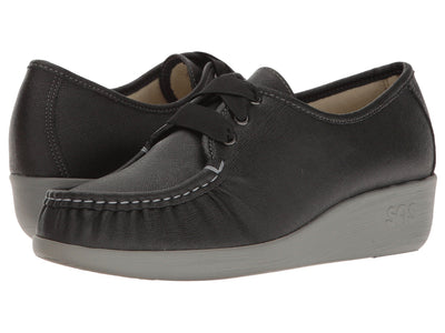 SAS Bounce Lace Up Comfort Moc Raven 8.5 N - Narrow (AA)
