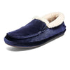 OLUKAI Ku'una Lanui Women's Slipper, Soft Velvet & Dual-Density PU Footbed for All-Day Comfort, Breathable & Supportive Drop-In-Heel, Cute & Casual Slip-On Design, Trench Blue/Trench Blue, 6