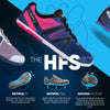 Xero Shoes Women's HFS Original Barefoot Running Shoes, Sodalite Blue/Pink Glow, 7.5