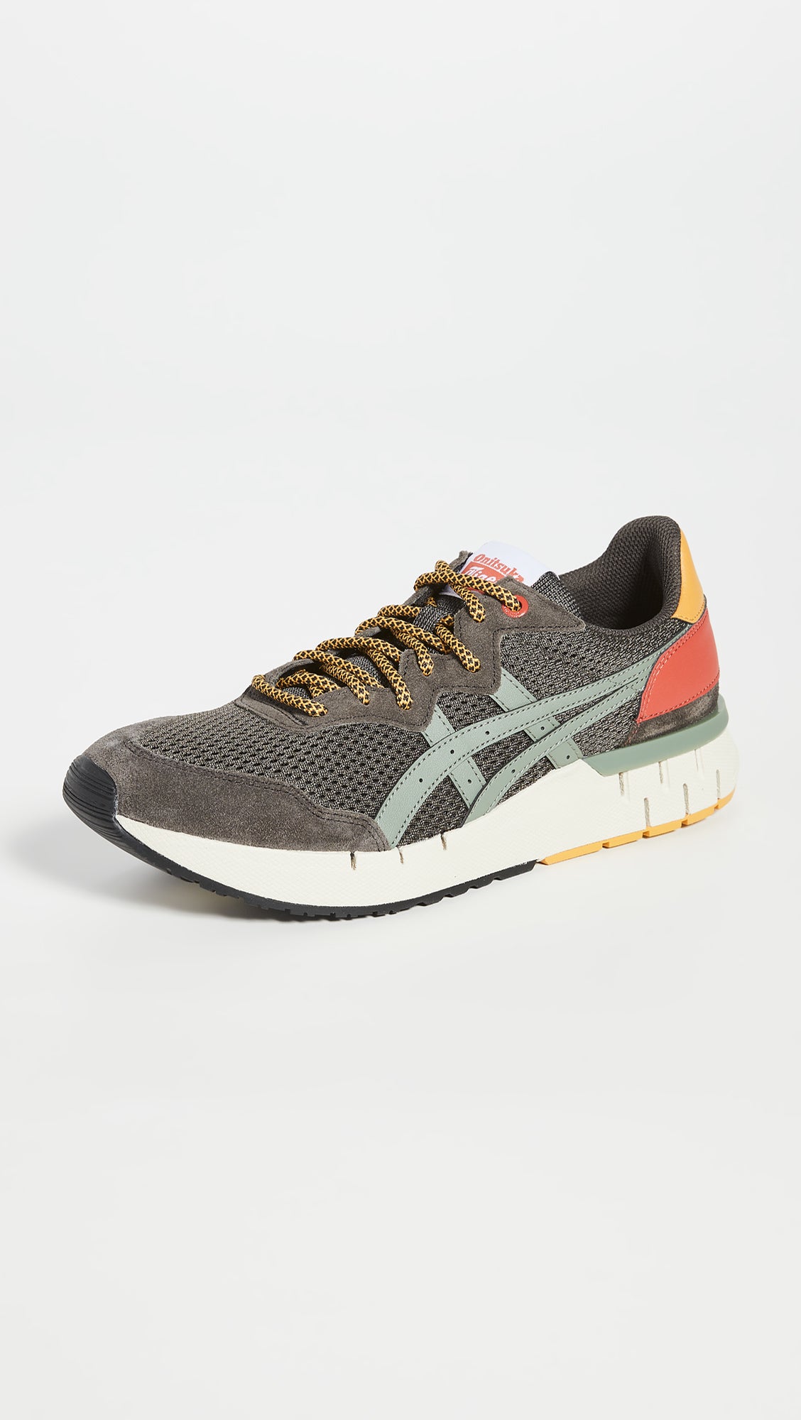 Onitsuka Tiger Unisex Rebilac Runner Shoes, Dark Sepia/Burnt Olive, 10.5