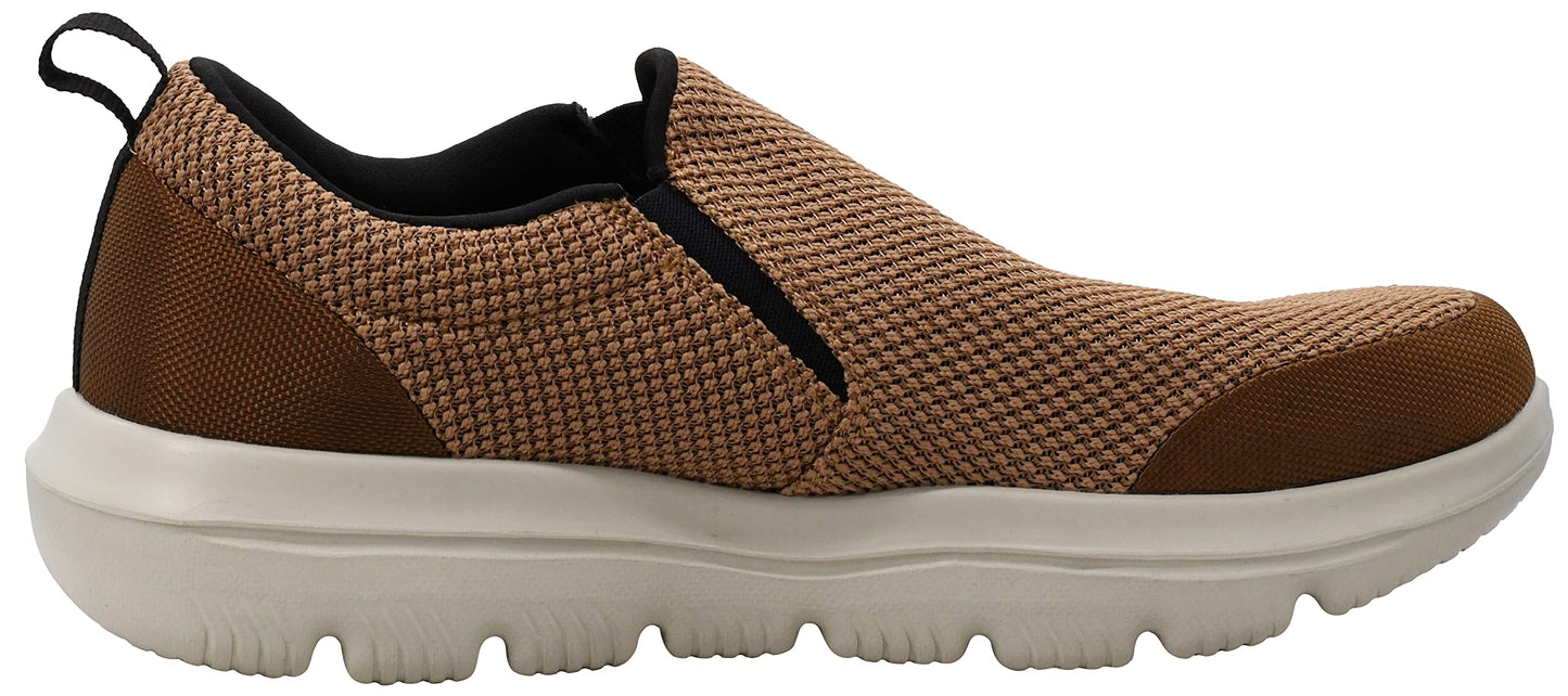 Skechers Men's GO Walk Evolution Ultra-Impeccable Sneaker, Brown/Black, 10.5 X-Wide