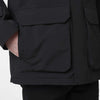 Helly-Hansen Mens Utility Waterproof Breathable Insulated Hooded Rain Jacket, 990 Black, Large