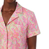 Lauren Ralph Lauren Short Sleeve Notch Collar Bermuda PJ Set Pink Paisley XL (US 16-18)