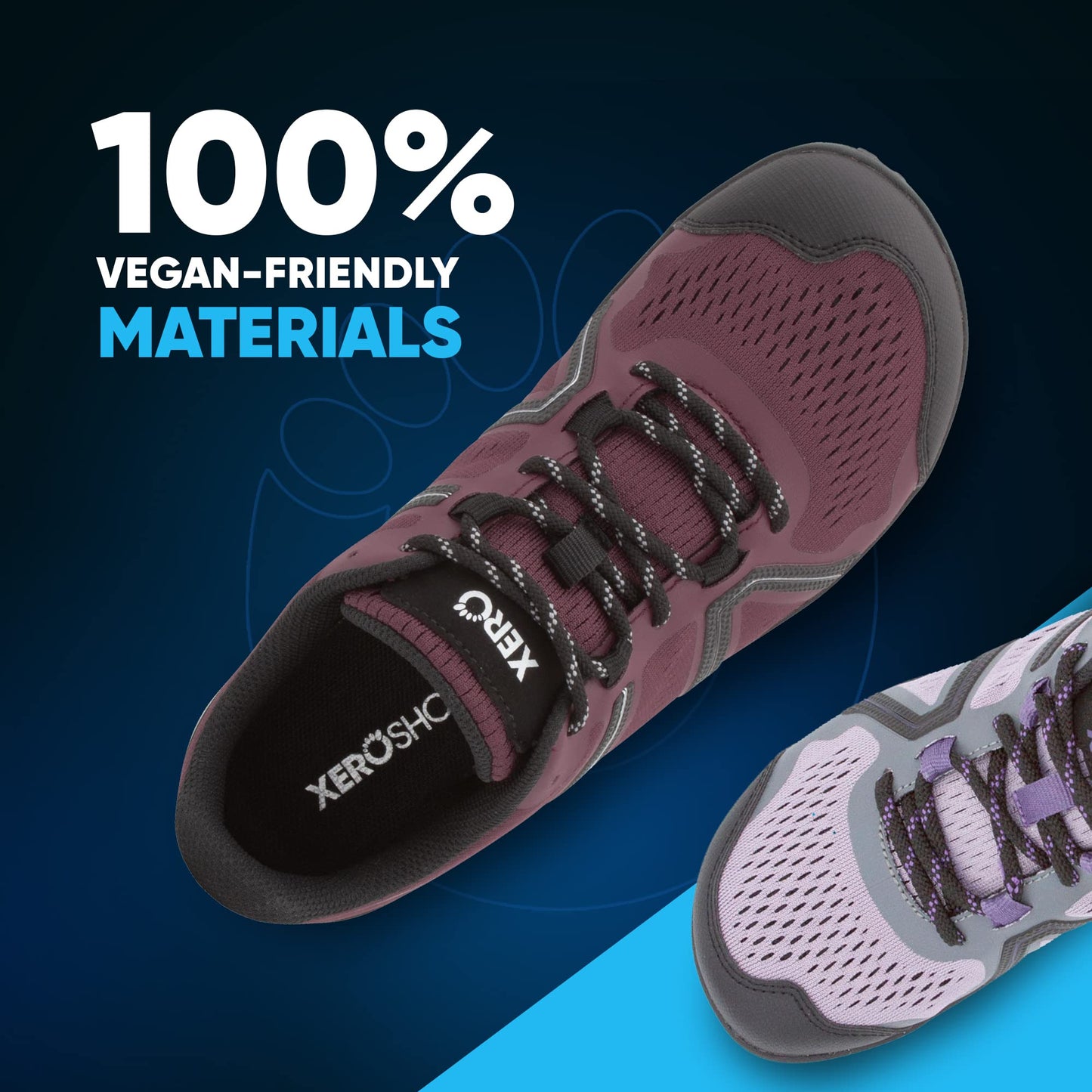 Xero Shoes Women's Mesa Trail Barefoot Trail Run Shoes, Muddy Rose, 9.5