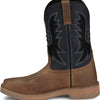 Justin Work Bolt 11" Composite Toe Men's Industrial-and-Construction-Boots, EH Rated, Oil & Slip Resistant, ASTM F2413, Cement Construction, Peanut Tan - 9.5 D