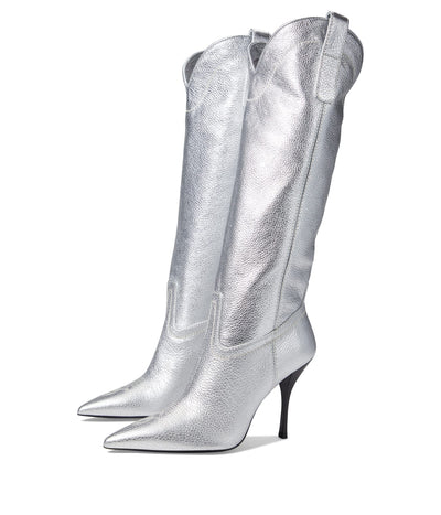 Stuart Weitzman Outwest 100 Boot Silver 11 B