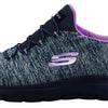 Skechers Women's Summits - Quick Getaway Shoes, Navy/Lavender, 6 M