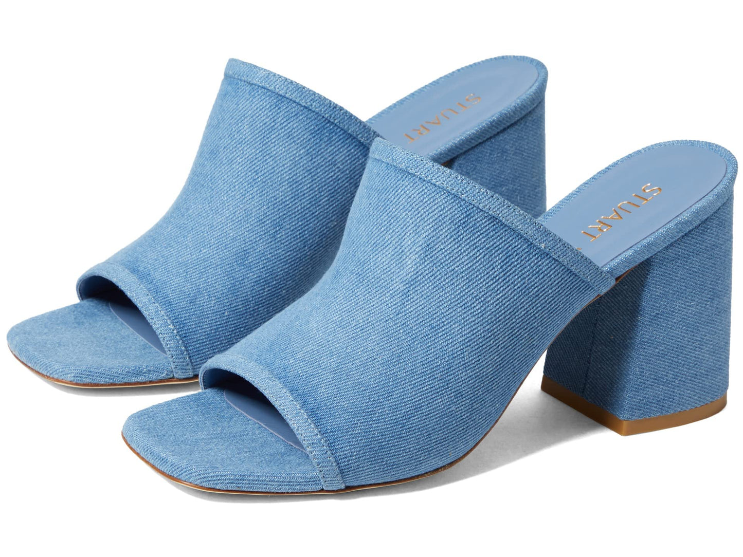 Stuart Weitzman Cayman 85 Block Slide Washed 8 B