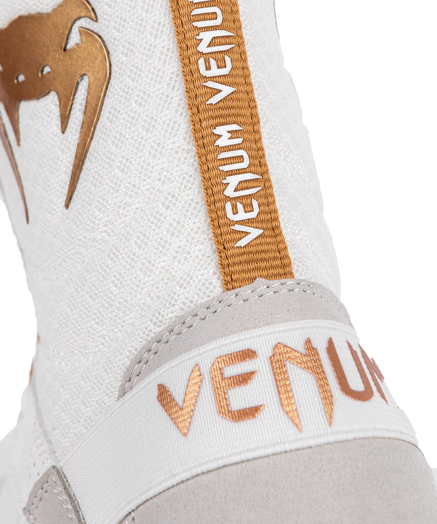 Venum "Elite Boxing Shoes - White/Gold