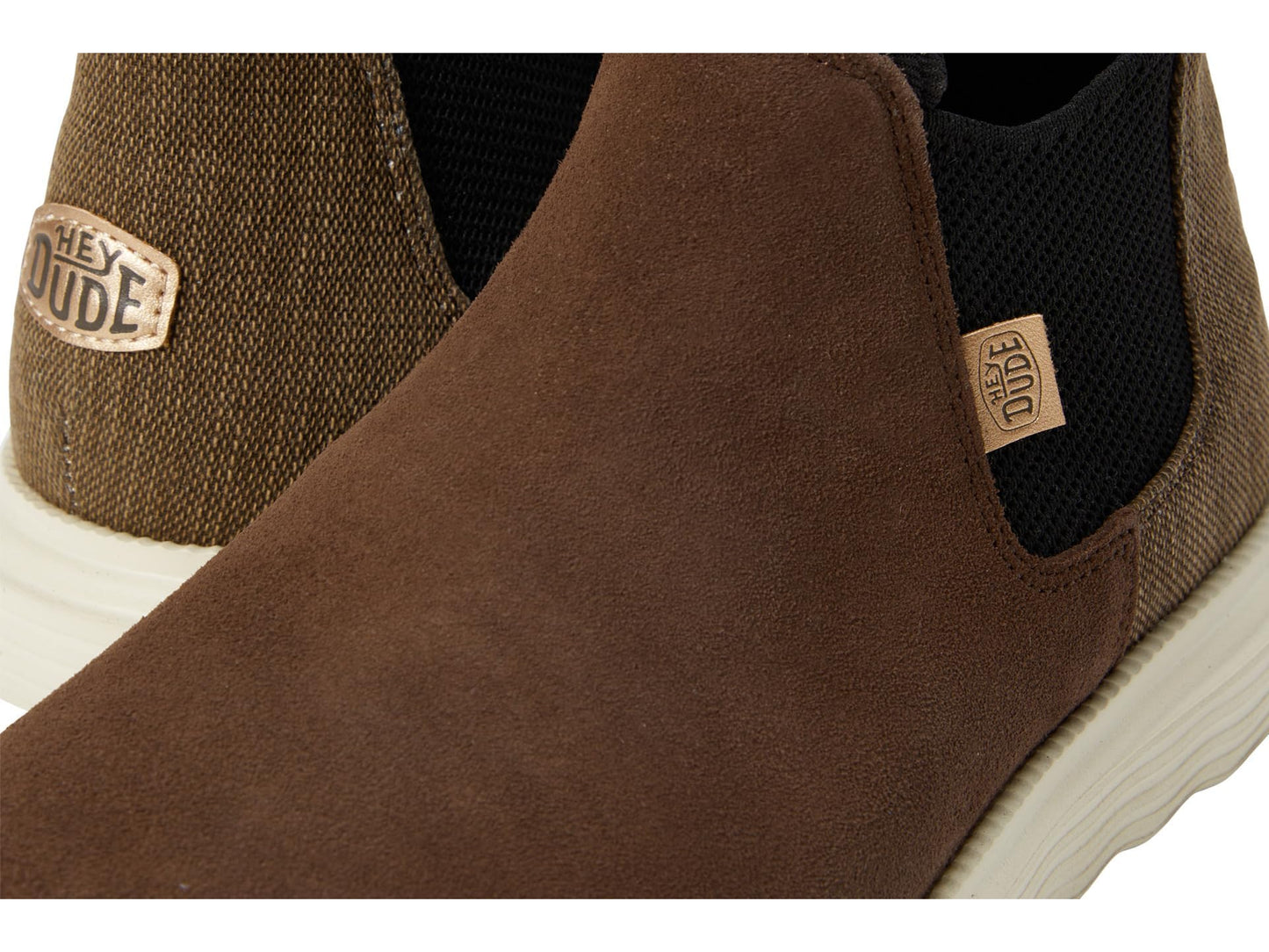 HEYDUDE Women's Branson Boot Suede Coffee