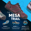 Xero Shoes Women's Mesa Trail Barefoot Trail Run Shoes, Muddy Rose, 9.5
