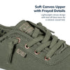 Skechers Women's Bobs B Cute Sneaker – Memory Foam, Flexible Outsole, Lightweight Vegan Shoes, Olive, 8.5