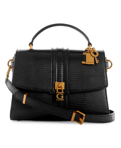 GUESS Ginevra Top Handle Flap, Black