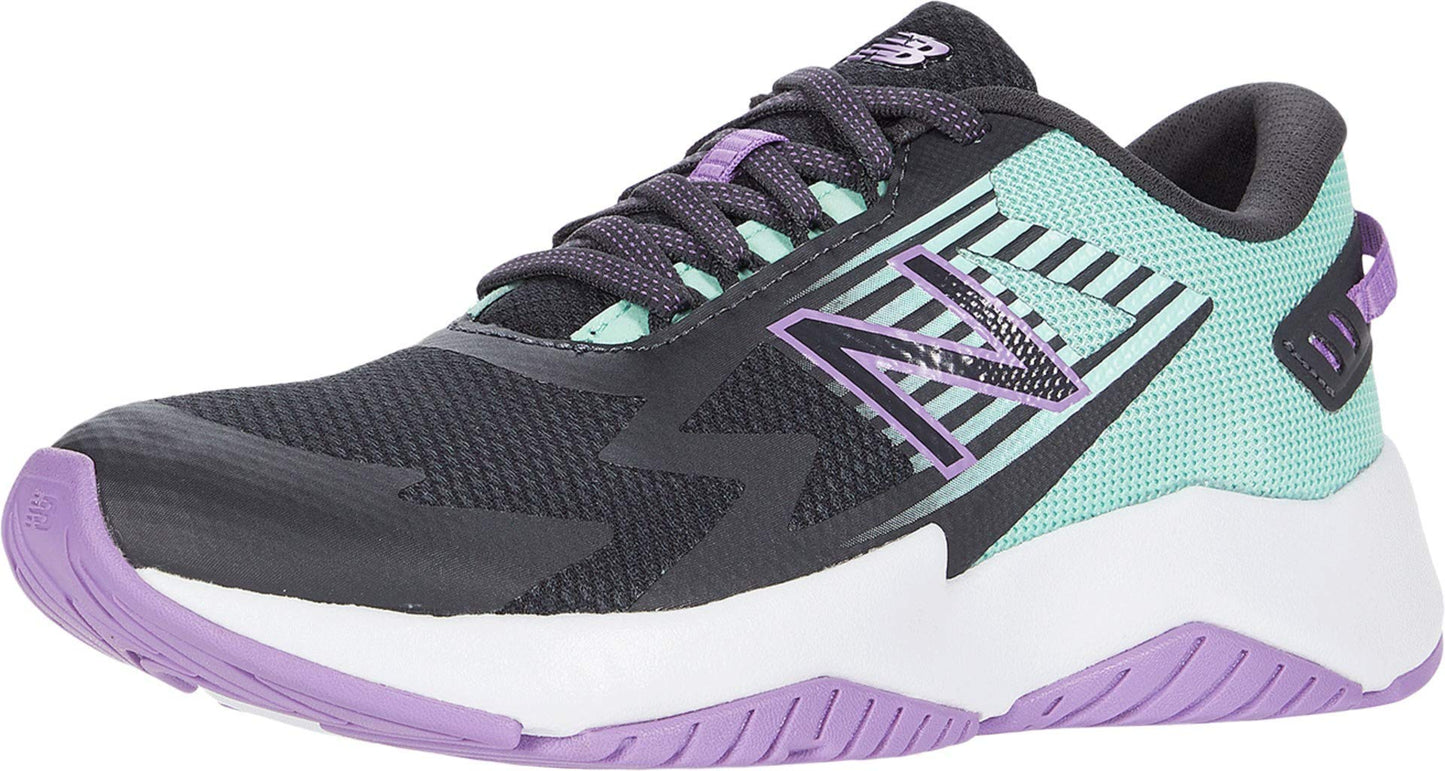 New Balance Kids Girl's Rave Run v1 (Little Kid/Big Kid) Phantom/Neo Mint 5.5 Big Kid