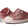 Native Shoes Girl's Jefferson Bling Glitter (Little Kid) Rose Pink Bling/Dust Pink 12 Little Kid M
