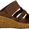 Skechers Women's Beverlee-sail Away Slide Wedge Sandal, Luggage, 6 M US