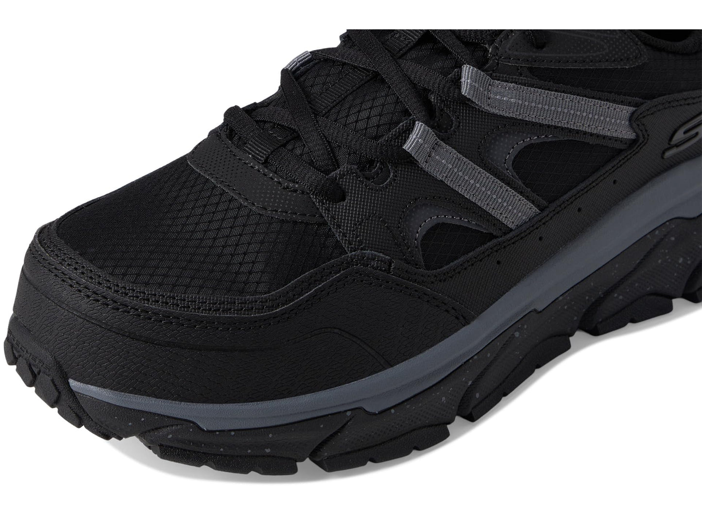 Skechers Work D'Lux Journey Comp Toe Sneaker, Black/Grey, 7
