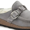 Birkenstock Women's, Buckley Shearling Clog - Narrow Width Stone Coin 37 M