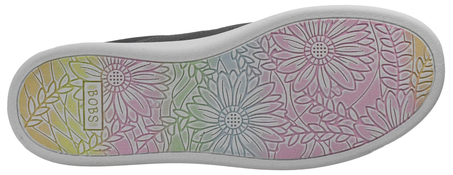 Skechers Women's Bobs D'vine Sneaker, Grey, 8 M