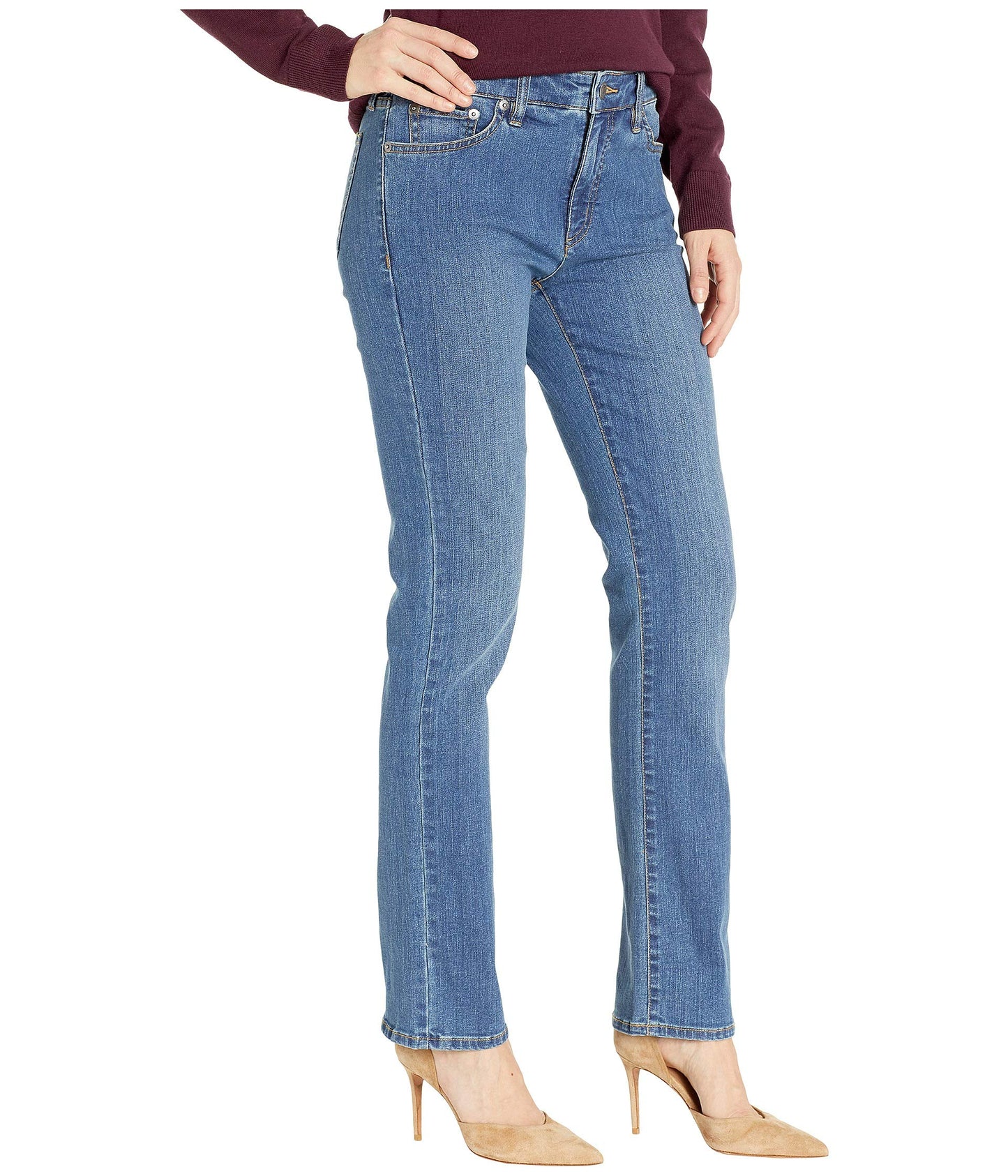 Lauren Ralph Lauren Premier Straight Jeans Ocean Blue Wash 12 30