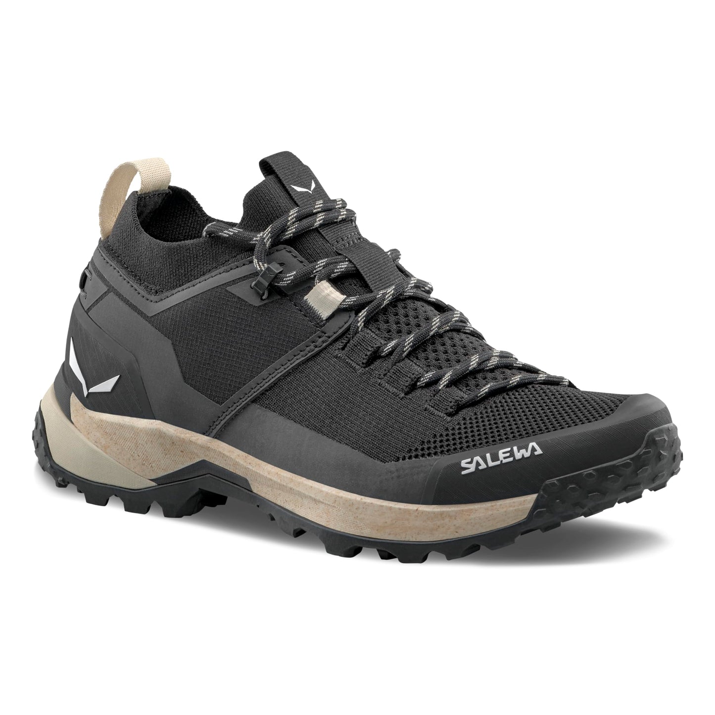 Salewa Women's Puez Knit Powertex Waterproof Trail Shoe for Hiking & Trekking - Black/Black - 7.5