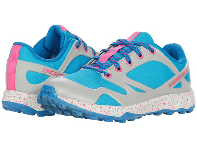 Merrell Girl's Altalight Low (Toddler/Little Kid/Big Kid) Grey/Turquoise Rubber/Textile 7 Big Kid M