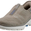 Skechers Women's Slip-Ins Go Walk 6-Fabulous View Sneaker, Taupe/Blue, 6.5