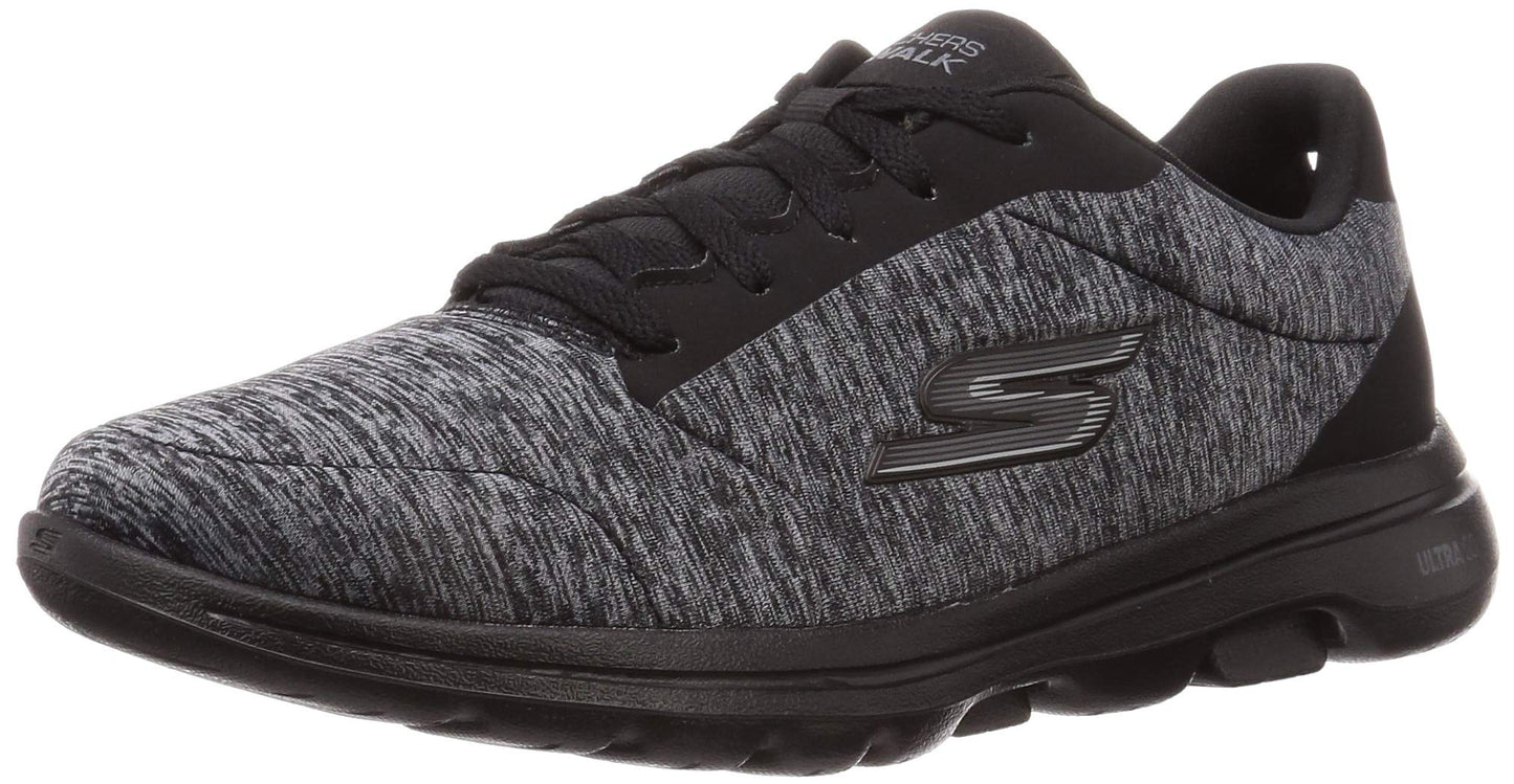 Skechers Women's 15905Sneaker, Black Black Textile Trim BBK, 38.5