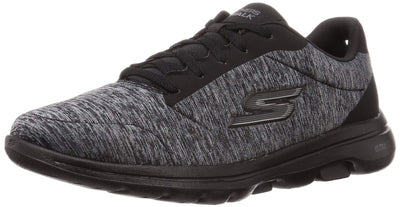 Skechers Women's 15905Sneaker, Black Black Textile Trim BBK, 38.5