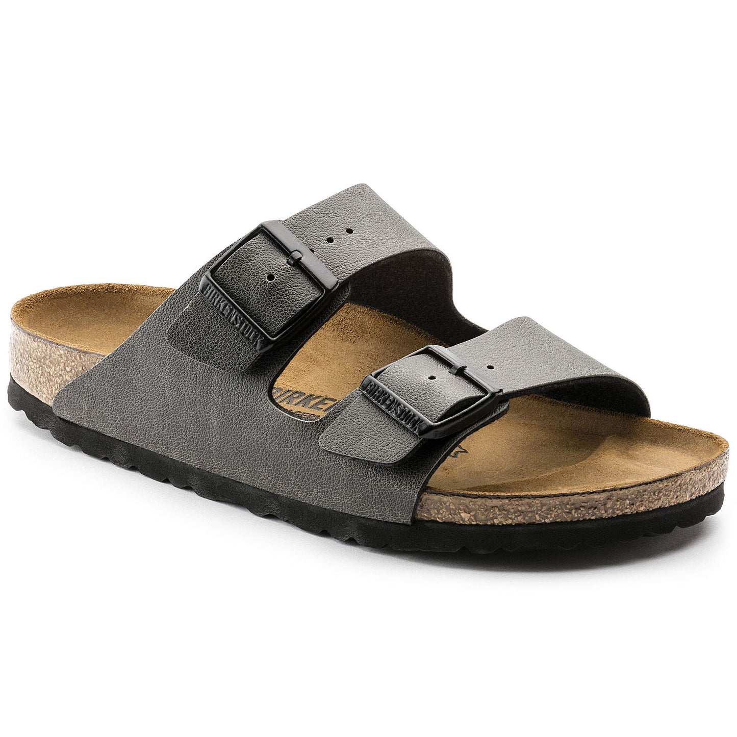 Birkenstock Men's Arizona Anthracite Pullup Birkoflor 44 R