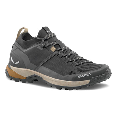 Salewa Men's Puez Knit Powertex Waterproof Trail Shoe for Hiking & Trekking - Black/Black - 11