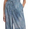 Lauren Ralph Lauren Women's Print Charmeuse Wide-Leg Pants Blue Multi Size: X-Small Inseam: 32