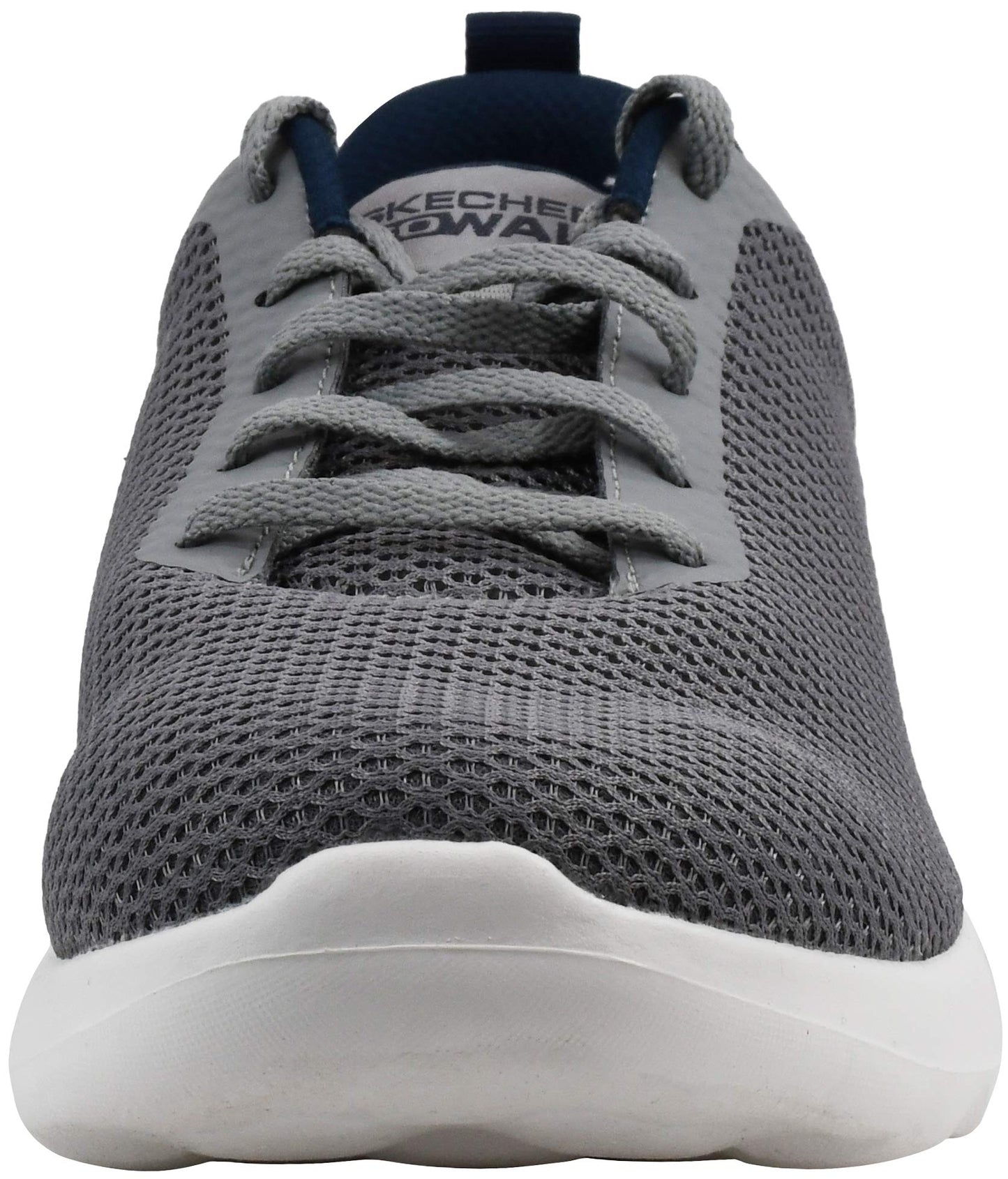 Skechers Men's Go Walk Max-Effort Sneaker, Grey/Navy, 9 XW US