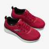Skechers Mens Relaxed Fit: DLux Walker Commuter Sneaker, Red,White,Black, 10.5