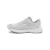 Brooks Womens Adrenaline GTS 19 Running Shoe - White/White/Grey - D - 10.5
