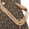 Michael Kors Flip-Flop Stripe EVA Brown 10 M