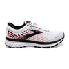Brooks Women's Ghost 13 Running Shoe - White/Pink/Black - 12 Medium