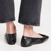 Stuart Weitzman Women's Bardot Bow Flats, Black, 7.5 Medium US