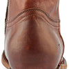 Frye Billy Inside Zip Booties for Women Crafted from Antiqued Pull-Up Leather with Wellington Stitchwork and Piping, Brass Hardware, and Inside Zipper – 5 ¾” Shaft Height, Redwood - 6.5M
