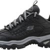 Skechers Men's Energy Afterburn Lace-Up Black/Charcoal Sneaker 8.5 W US