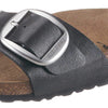 Birkenstock Madrid Big Buckle Mules/Clogs Women Black/Matt Mules Shoes, Licorice, 10/10.5
