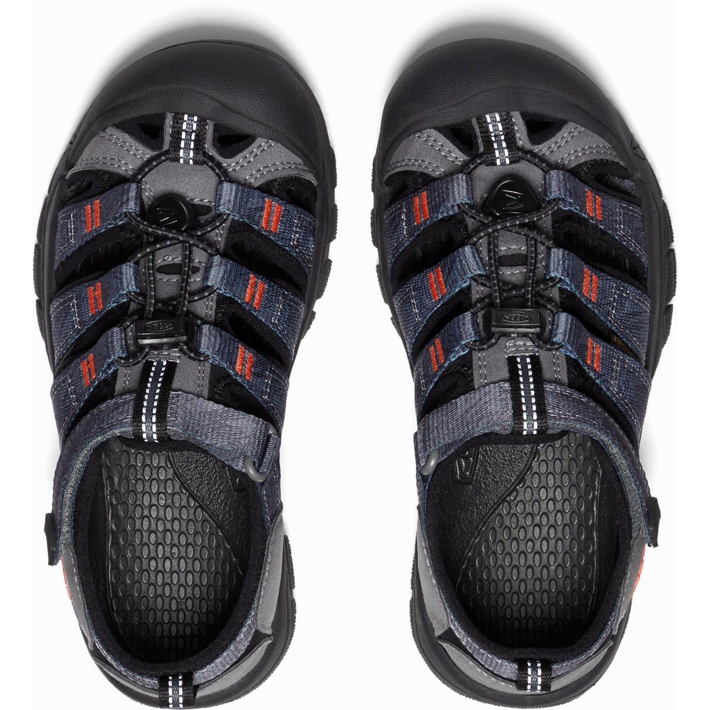 KEEN Unisex-Child Newport H2 Closed Toe Water Sandals,Steel Grey/Black,6 Big Kid