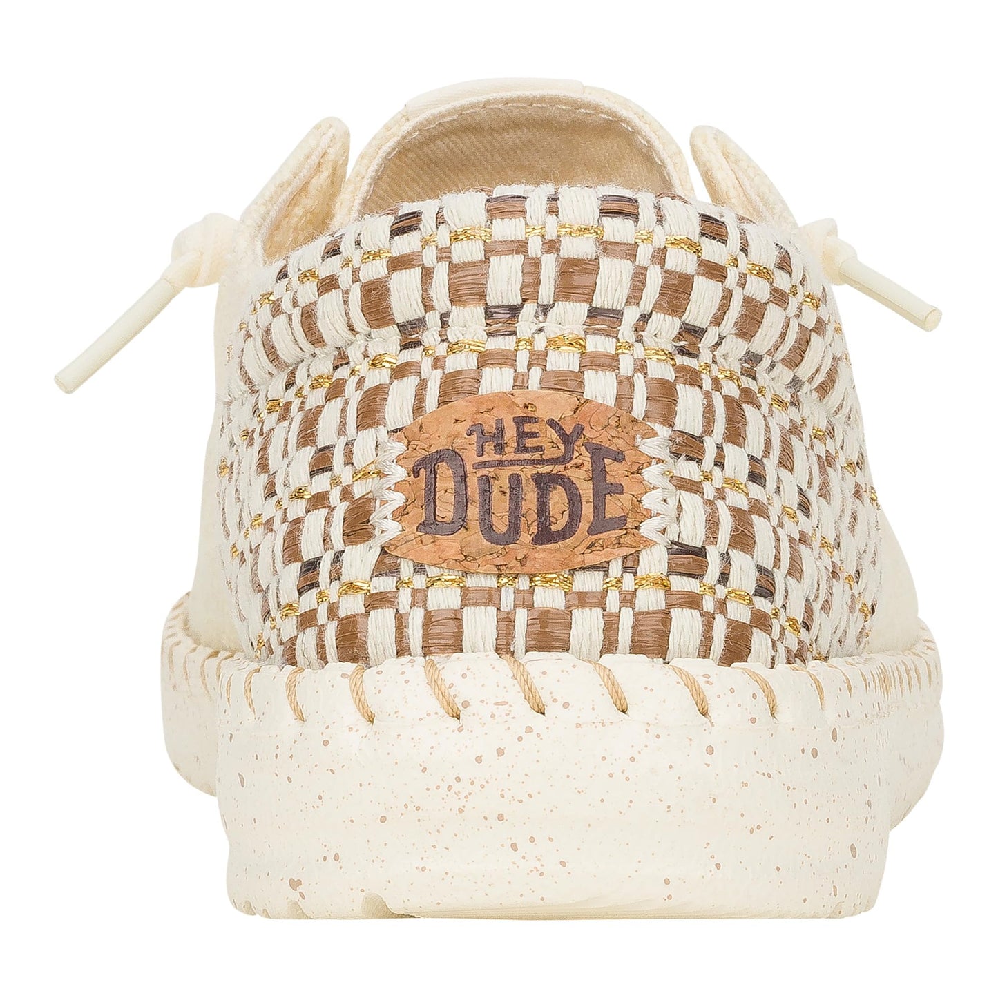 HEYDUDE Wendy Funk Coastal Woven Egret/Multi Size 12, Women’s Shoes, Women’s Slip-on Loafers, Comfortable & Light-Weight